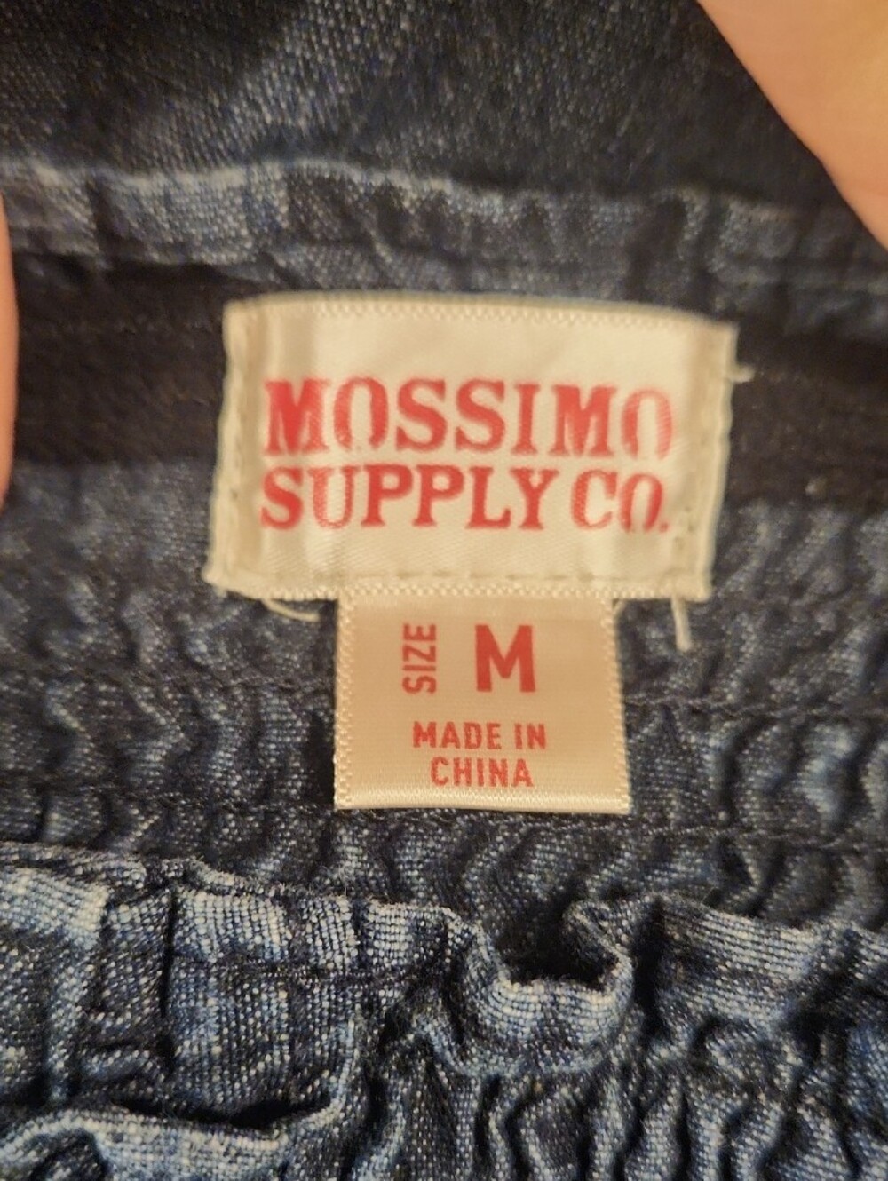 Womens Strapless Denim Blue Sundress with Button Detail - Size Medium - Picture 5 of 5